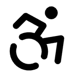 Black outline icon of the sacred Om symbol.